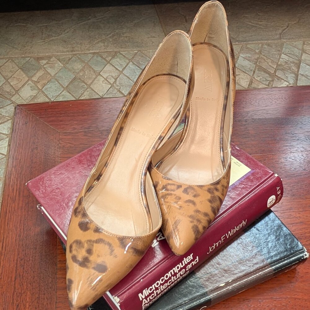 J. Crew Valentina D'Orsay Heels | Size 9 | Patent Leather | Made in Italy